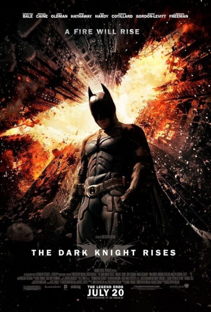 The Dark Knight Rises official movie poster