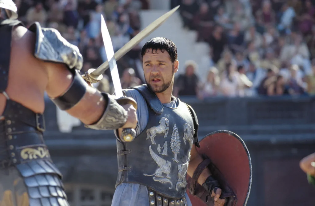 Gladiator featuring Russell Crowe as Maximus